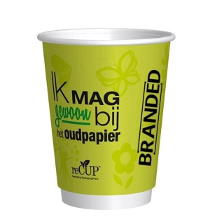Bedrukbare dubbelwandige koffiebekers voor takeaway