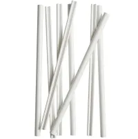 Roerstaafjes papier FSC® Wit 140mm Ø6mm in dispenser 500 stuks