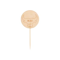 Steakmarker bamboe bleu (rare) - 100 st/ds.