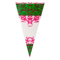 Puntzak Groen/Rood - 250 x 460 mm - 1 pond - 1.000 stuks
