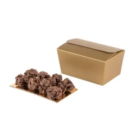 Bonbondoosje goud 250 gram - 100 stuks
