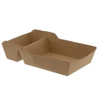 Frietbakje A14+1 Kraft 160x85mm - 500 st/ds.