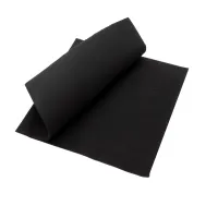 Servet Airlaid Zwart 33x33cm 1/4 vouw - 1.000 st/ds.