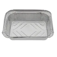 Aluminium bakje rechthoekig 700ml 185×135×50mm – 1.000 st/ds.