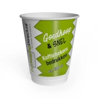 Dubbelwandige beker bedrukken Goedkoop & Snel 225cc/8oz