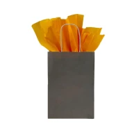 Papieren tas gedraaid handvat - Grijs - 19x8x22cm - 250 st/ds.