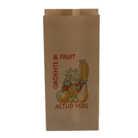 Papieren zak 3 pond kraft (Nr. 3) – groente en fruit ‘Altijd Vers’ – Doos 10 kg