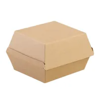Kartonnen Hamburgerbox Kraft - 105x105x80mm - 400 st/ds.