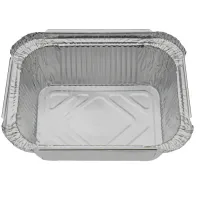 Aluminium bakje rechthoekig 450ml 150×120×50mm – 1.000 st/ds.