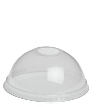 Dome deksel (PET) Ø93mm met opening - 1.000 st/ds.