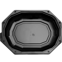 Cateringschaal CS335 Zwart/PET 1-vaks 33,5X25X3,8cm - 110 st/ds.