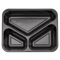 Maaltijdschaal CPET 227/45 3V Zwart - 350 st/ds.