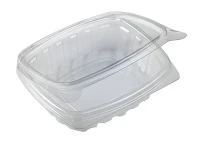 Plastic Bakje met vast (klap)deksel 380cc - 480 st/ds.