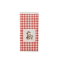 Papieren snackzak 0,5 pond – Rode Ruit - 11x8x27cm – 10 kg/ds.