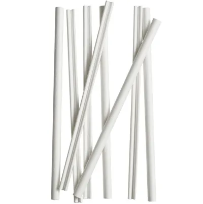 Roerstaafjes papier FSC® Wit 140mm Ø6mm in dispenser 500 stuks