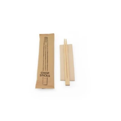 Bamboe eetstokjes met servet (FSC) 210mm - 100 stuks