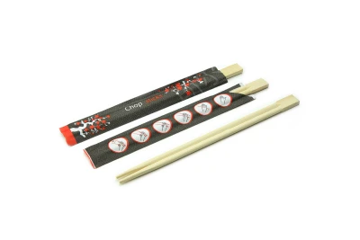 Bamboe eetstokjes met hoes 210mm - 100 st/ds.