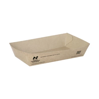 Frietbakje A13 - Karton - 15x7x3,5cm - "Notpla" - 540 st/ds.