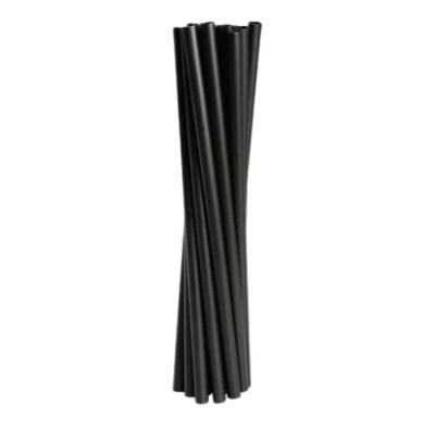 Herbruikbare PP Rietjes Zwart 240mm - 2.500 st/ds.