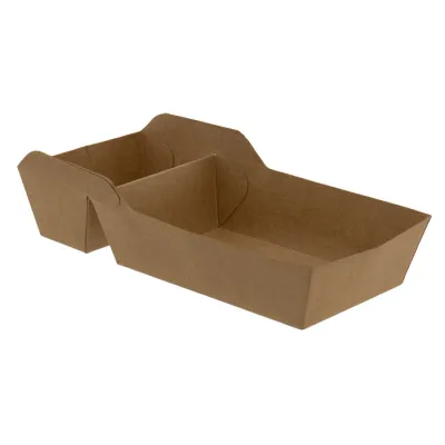 Frietbakje A9+1 Kraft 160x70mm - 500 st/ds.
