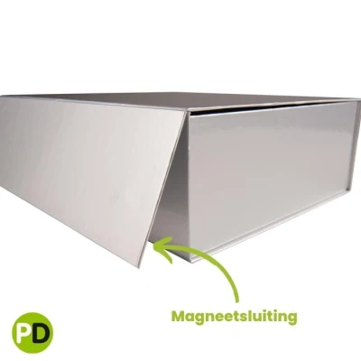 Glans gelamineerde magneetdozen - Goud 35 x 25 x 10 cm - 25 stuks