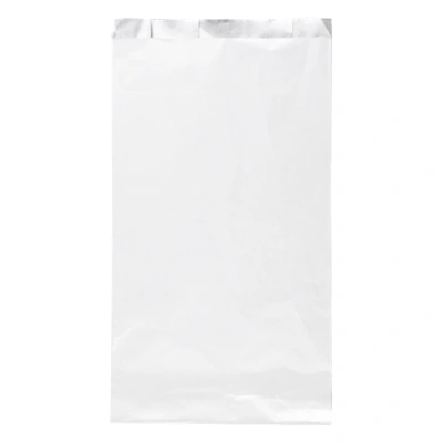 Papieren grill zak met aluminium binnenzijde - Wit - 29x16x5,5cm - 500 st/ds.