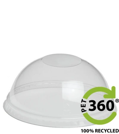 Dome deksel (PET360) Ø95mm zonder opening - 1.000 st/ds.