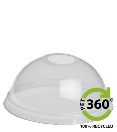 PET360® - Dome Deksel - ø95mm - met opening