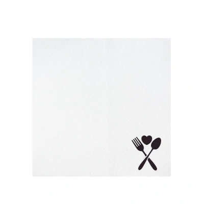 Cocktailservet bedrukken 25x25cm (terug gevouwen naar 12,5x12,5cm) - v.a. 100 st.