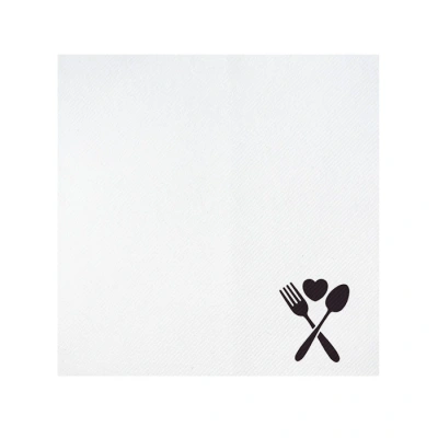 Brunchservet bedrukken 33x33cm (terug gevouwen naar 16,5x16,5cm) - v.a. 100 st.