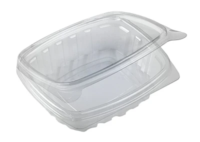 Plastic Bakje met vast (klap)deksel 380cc - 480 st/ds.