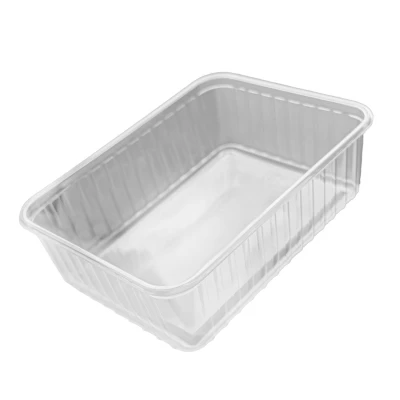 Food Tray PS 390/750cc Transparant 180x135x52mm - 400st/ds.