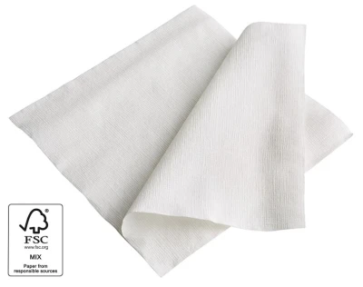 Servetten Cellulose 2-laags 33x33cm Wit - 2.400 st/ds.