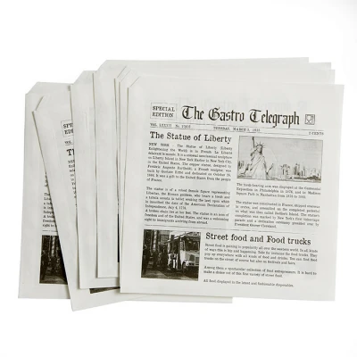 Vetvrij Papier - Open Zakje - News Paper - 170x170mm